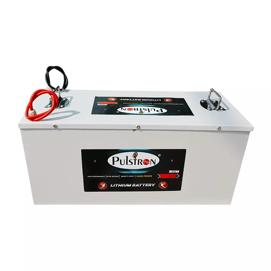 Pulstron GAIM-200 48V 200 Ah Lithium LiFePO4 Battery Pack in metal case for Solar or Inverter