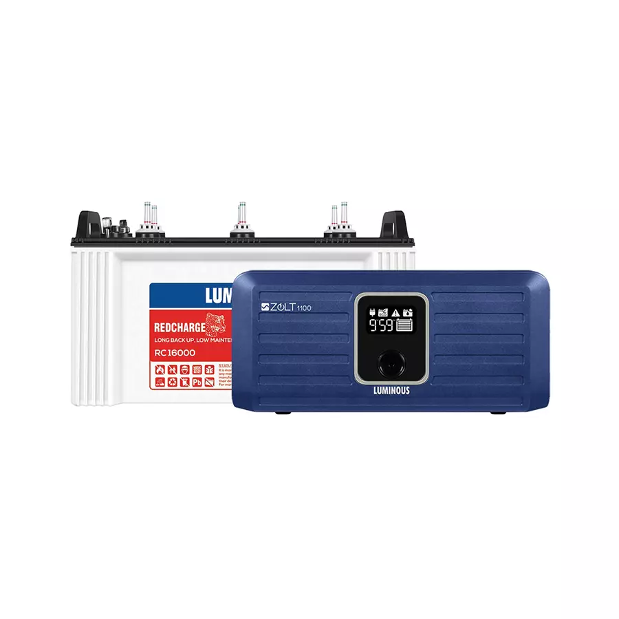 Luminous ZOLT 1100 Inverter + RC16000 135Ah Battery