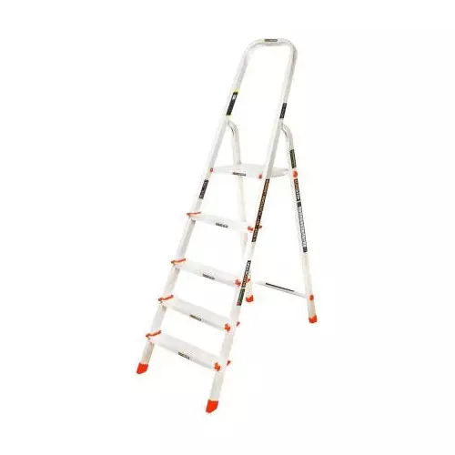 Eurostar 5 Steps Aluminum Ladder With Platform