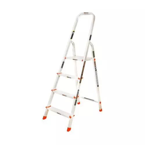 Eurostar 4 Steps Aluminum Ladder With Platform