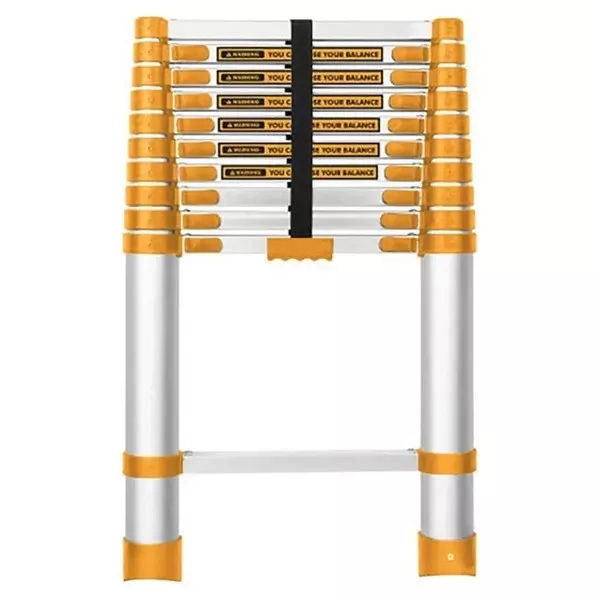 Ingco Telescopic Ladder 6 Steps 150 Kg Maximum Load Capacity and 6.5 ft Max. Extended Height, HLAD08061