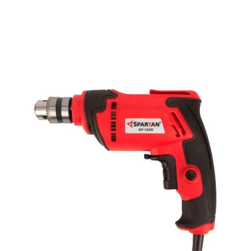 Spartan 450W 10mm Metal Professional Red & Black Electric Drill Machine, SP-10DR