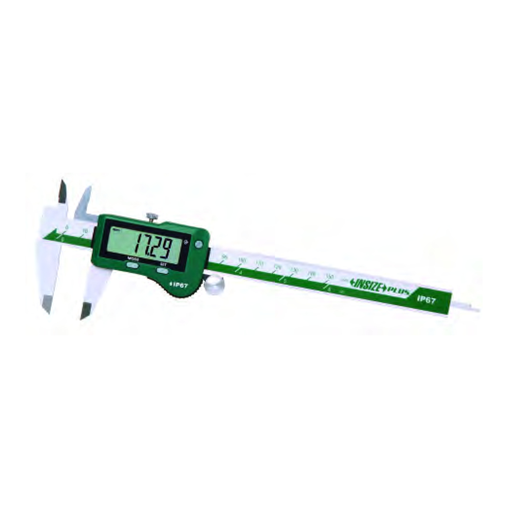 INSIZE PLUS Ip67 Waterproof Digital Calipers, 0-150mm/0-6", 1195-150
