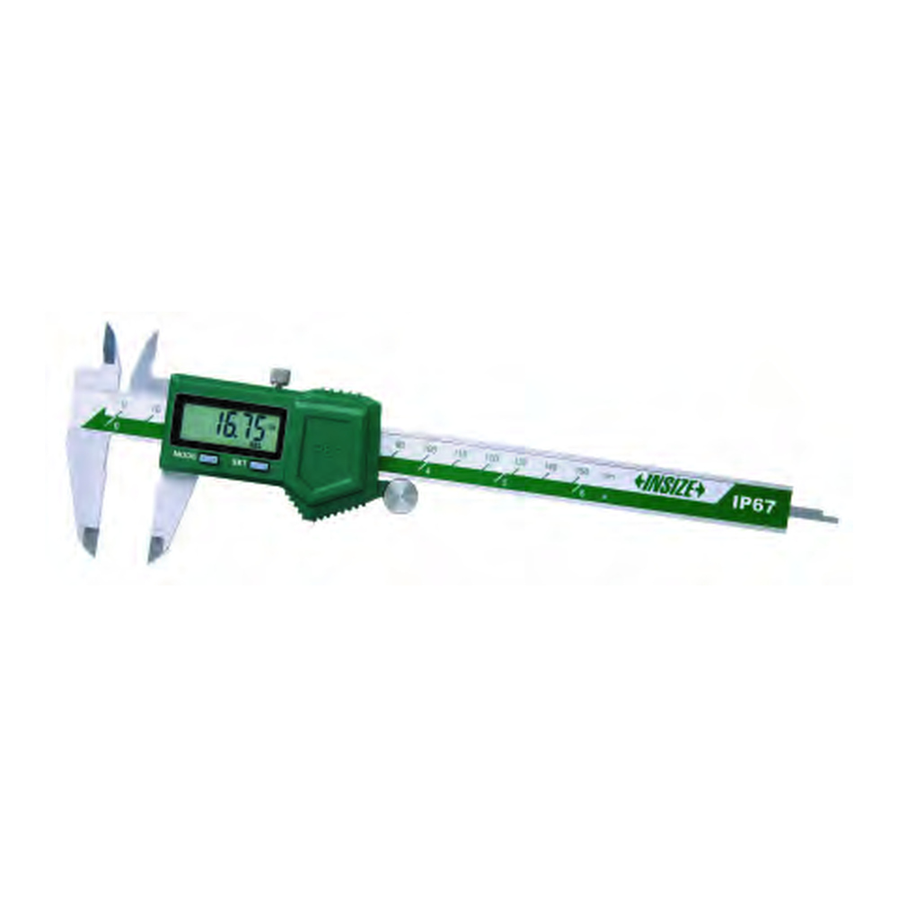 INSIZE Ip67 Waterproof Digital Calipers, 0-150mm/0-6", 1118-150B