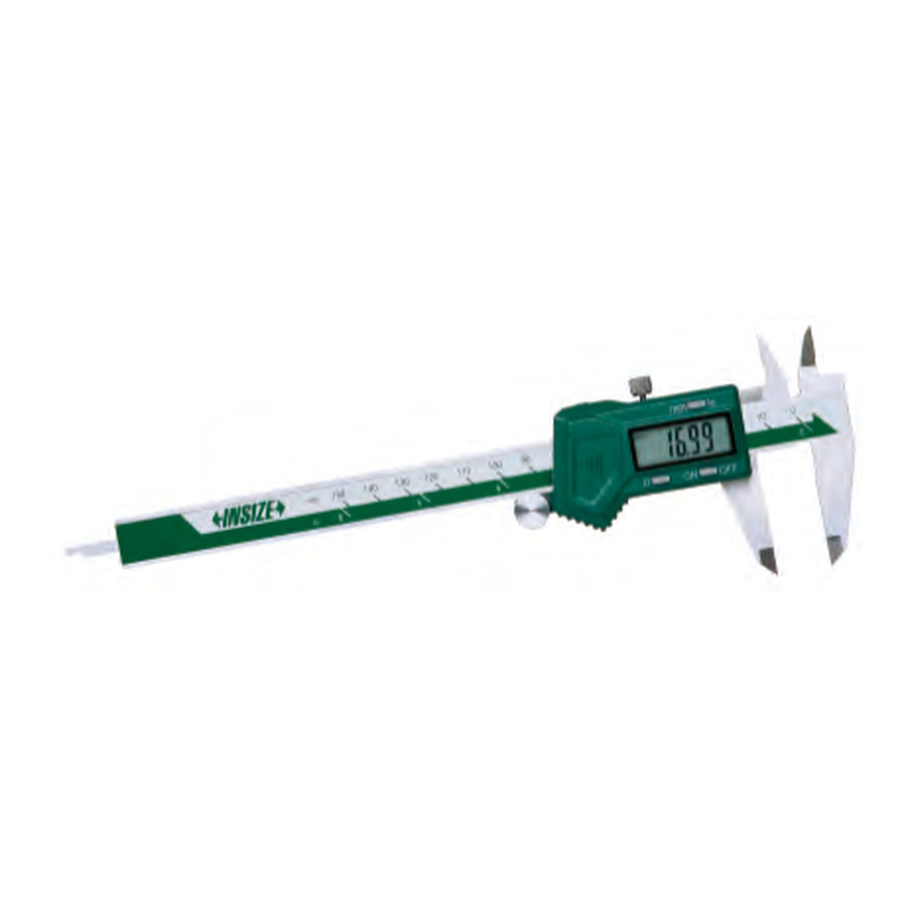 INSIZE Left Hand Digital Caliper, 0-150mm/0-6", 1130-150