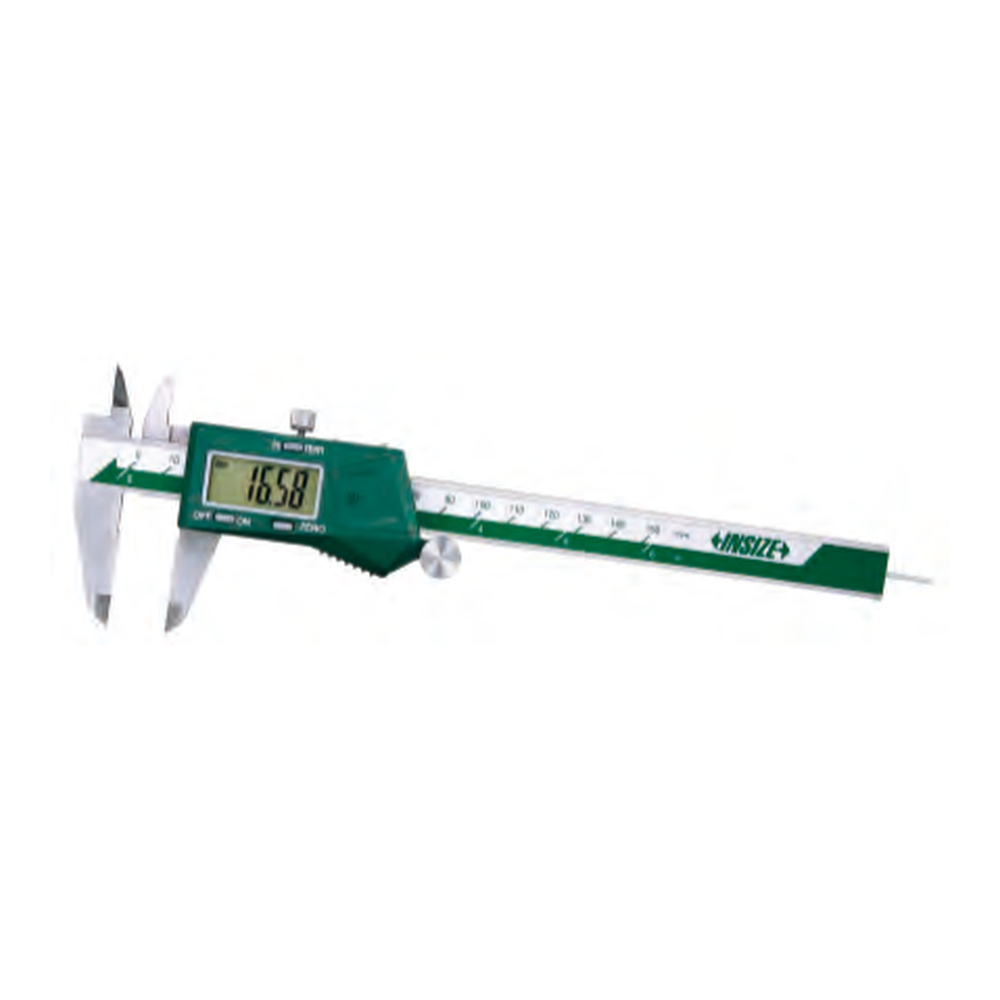 INSIZE Digital Caliper With Round Depth Bar, 0-150mm/0-6", 1119-150