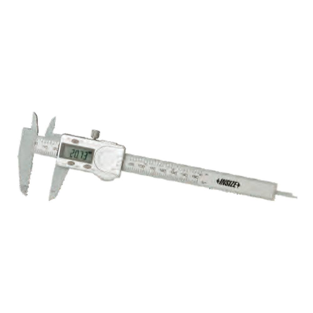 INSIZE Plastic Digital Caliper, 0-150mm/0-6", 1139-150