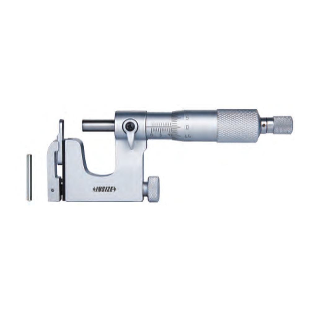 INSIZE Interchangeable Anvil Micrometers, 0-25mm, 3262-25A