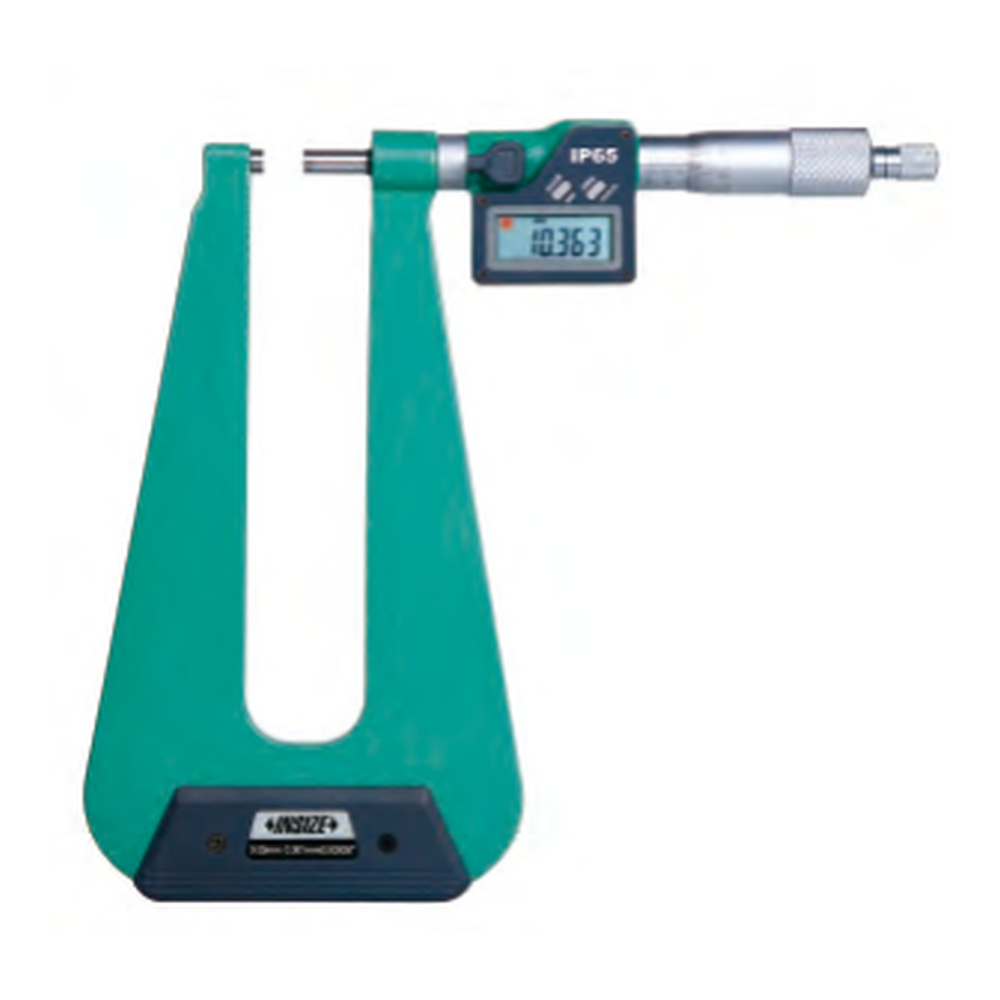 INSIZE Digital Sheet Metal Micrometer, 0-25mm/0-1", 3539-253A