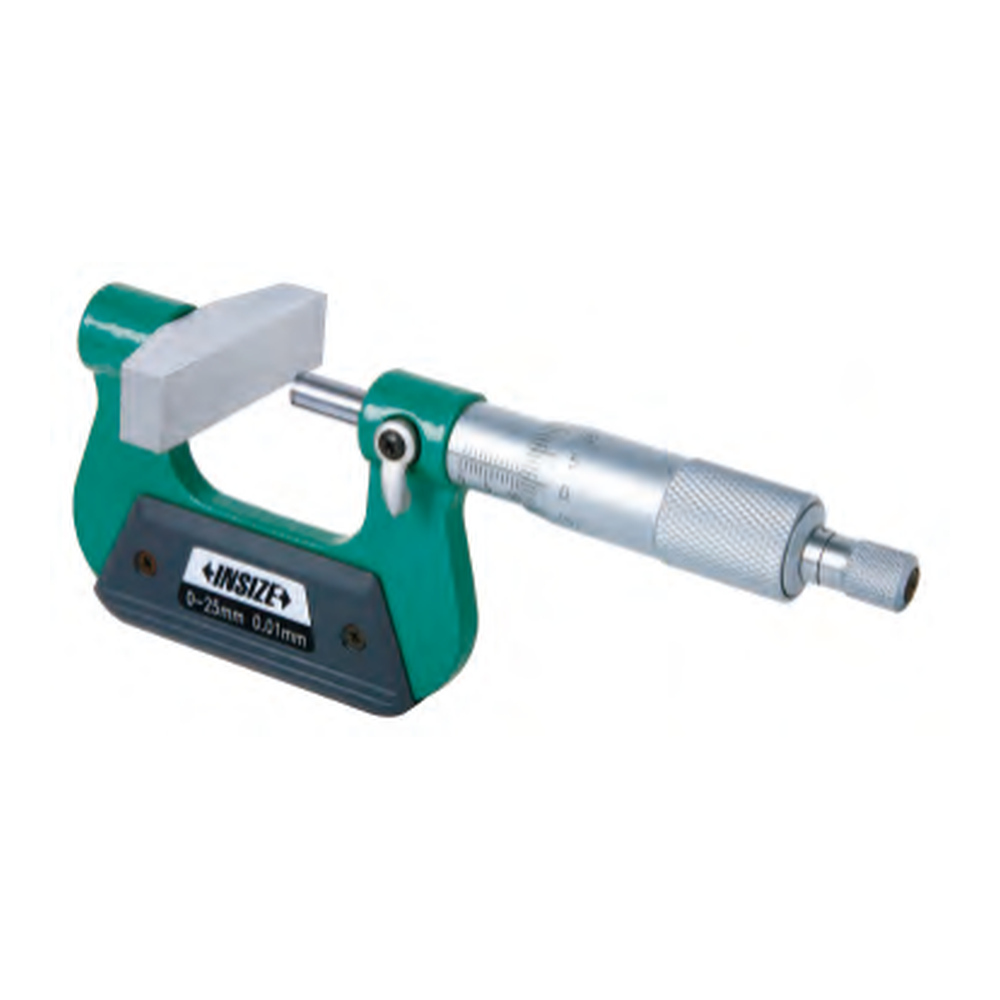 INSIZE Large Anvil Micrometer, 0-25mm, 3234-25A