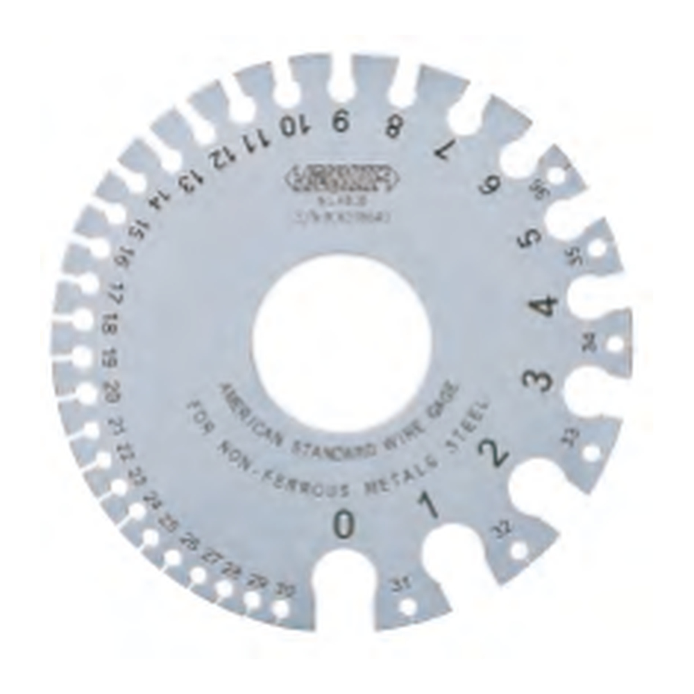 INSIZE American Standard Wire Gauge, 0-36 (8.250-0.127mm/ 0.3249-0.0050"), 4808