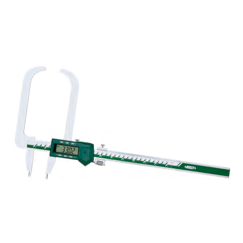 INSIZE Digital Wall Thickness Caliper, 0-300mm/0-12", 1536-300