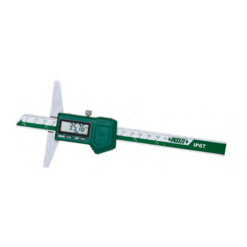 INSIZE Ip67 Waterproof Digital Depth Gauges, 0-200mm/0-8", 1149-200
