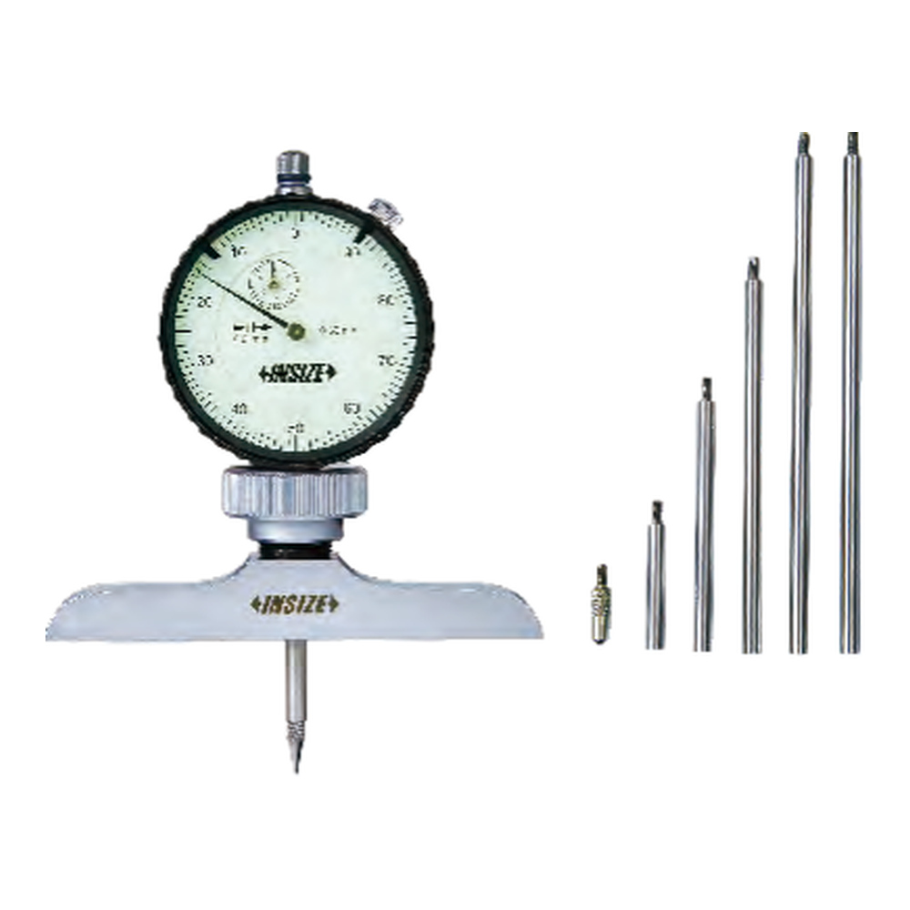 INSIZE Dial Depth Gauge, 0-300mm, 2342-202