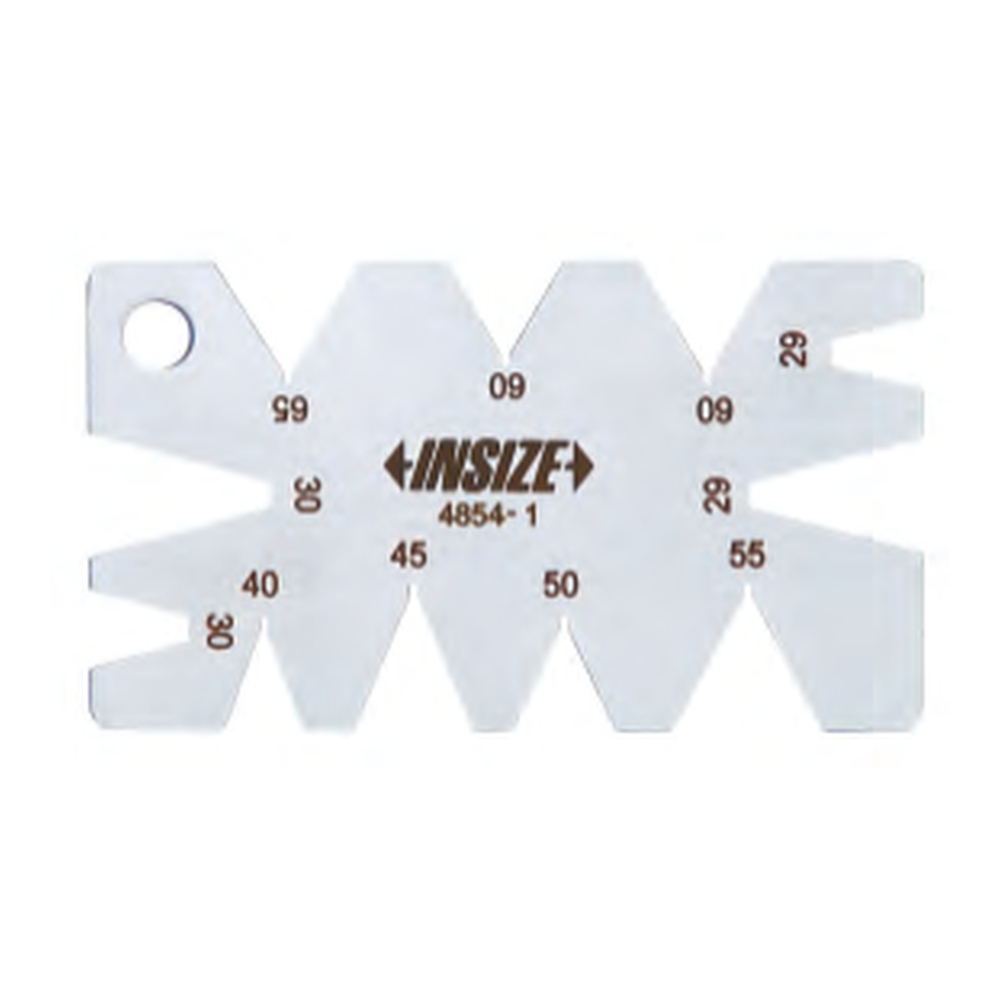 INSIZE Angle Gauge, 29°, 30°, 40°, 45°, 50°, 55°, 60°, 4854-1
