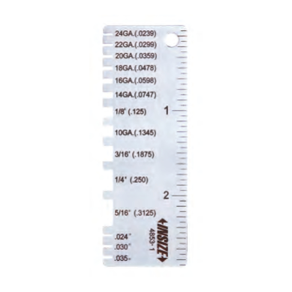 INSIZE Thickness Gauge, 0-2 3/4", 4853-1