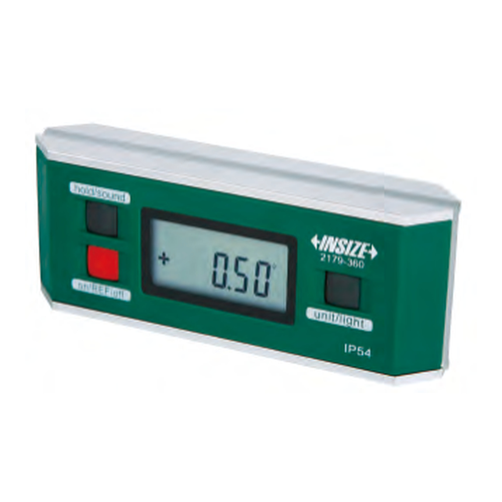 INSIZE Digital Level And Slope Meter, 0-360° (90°x4), 2179-360