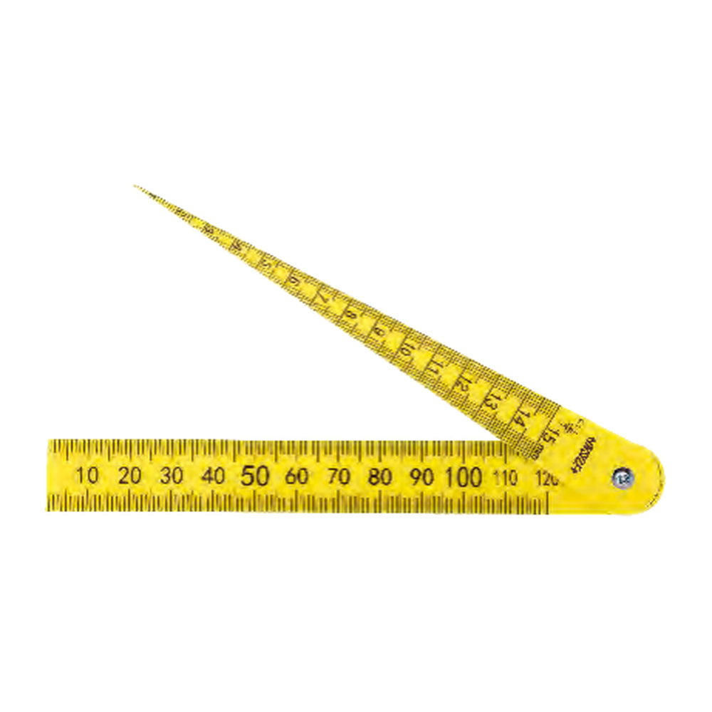 INSIZE Plastic Taper Gauge And Plastic Ruler Set, 4628-1A