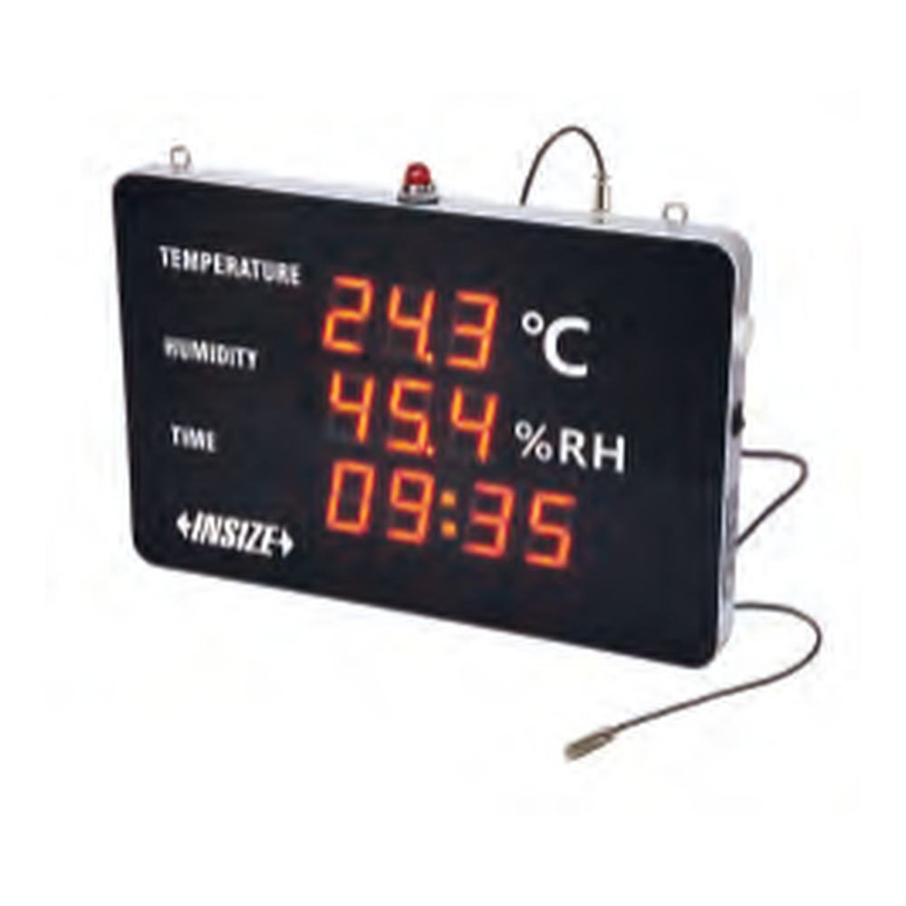 INSIZE Large Screen Time/Temperature/ Humidity Meters, 0314-H533B