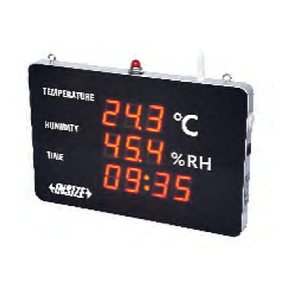 INSIZE Large Screen Time/Temperature/ Humidity Meters, 0314-H643A