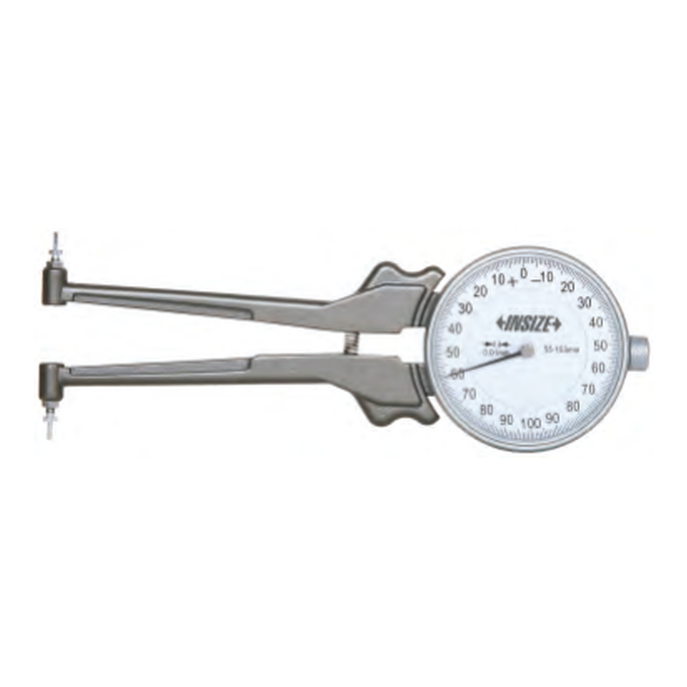 INSIZE Internal Dial Caliper Gauges With Interchangeable Points, 55-153mm, 2223-153