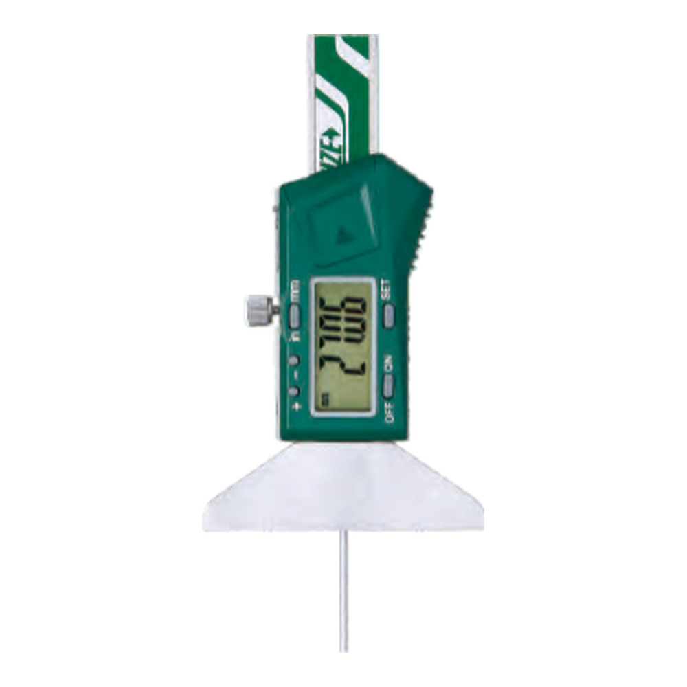 INSIZE Mini Digital Depth Gauges With Round Bar, 0-100mm/0-4", 1140-100