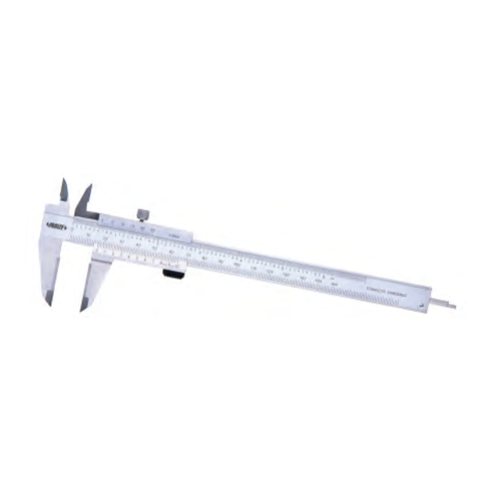 INSIZE Vernier Calipers With Carbide Tipped Jaws, 0-200mm/0-8 inch, 1238-2002