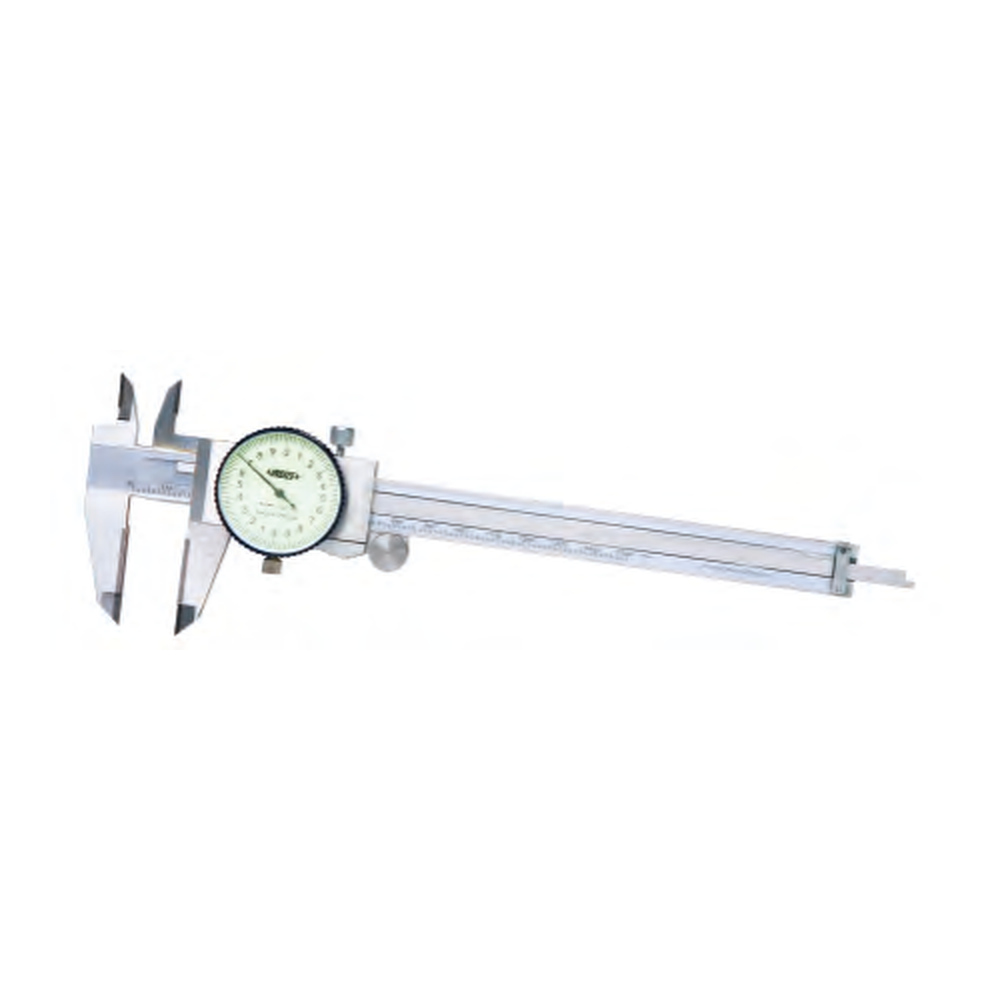 INSIZE Dial Calipers With Carbide Tipped Jaws, 0-200mm, 1339-200