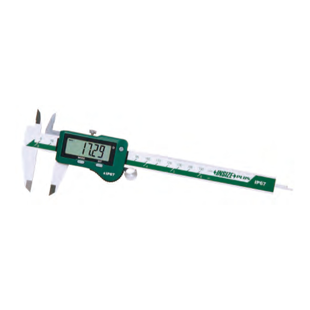 INSIZE PLUS Ip67 Waterproof Digital Calipers, 0-300mm/0-12", 1195-300