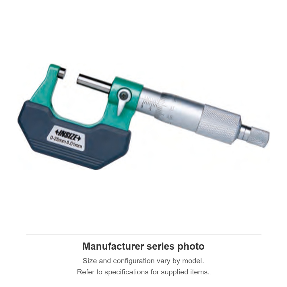 INSIZE Outside Micrometers, 0-150mm, 3202-1506A