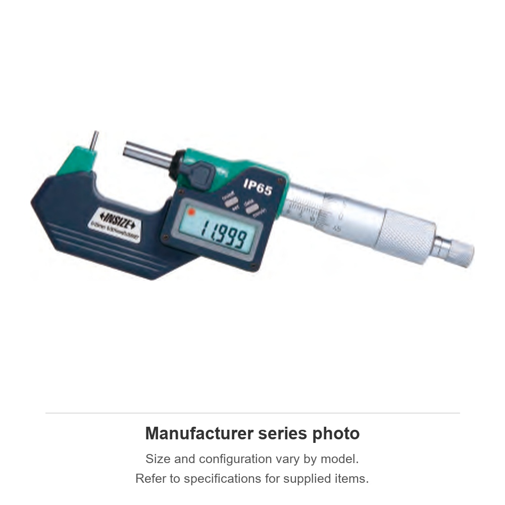 INSIZE Digital Cylindrical Anvil Tube Micrometers, 0-25mm/0-1", 3561-25DA
