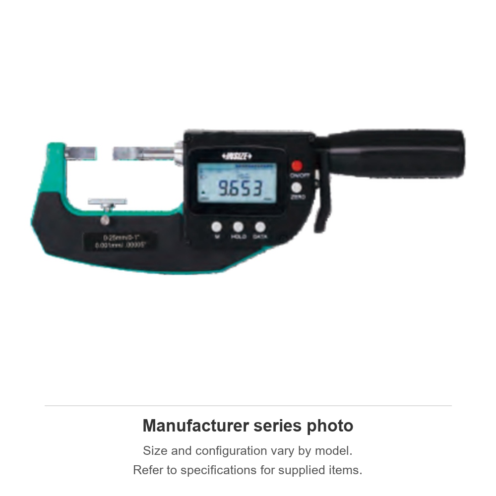 INSIZE Digital Blade Micrometers/Snap Gauges, 25-50mm/1-2", 3352-502