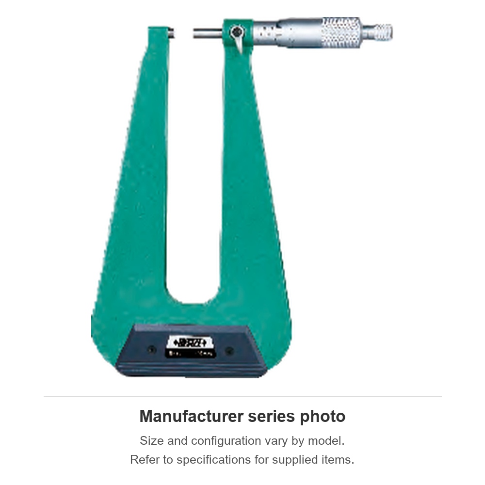 INSIZE Sheet Metal Micrometers, 0-25mm, 3239-253F