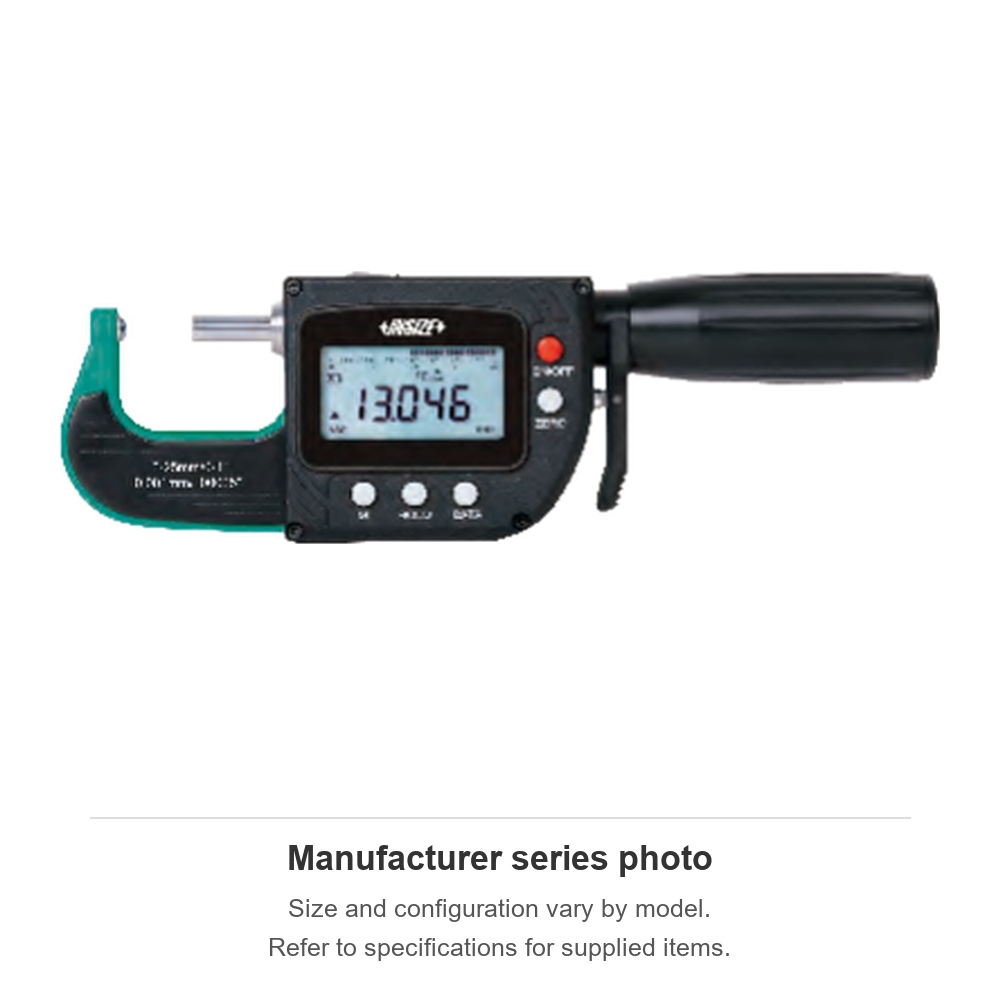 INSIZE Digital Spherical Anvil Tube Micrometers/ Snap Gauges, 0-25mm/0-1", 3355-251WL