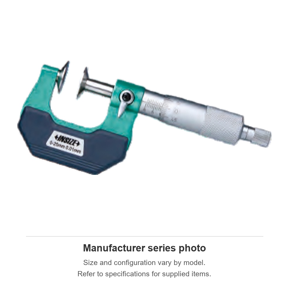 INSIZE Disk Micrometers, 50-75mm, 3282-75