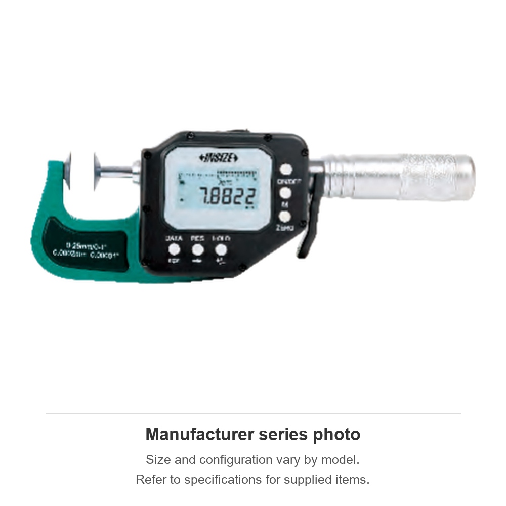INSIZE Digital Disk Micrometers/Snap Gauges, 50-75mm/2-3", 3353-75