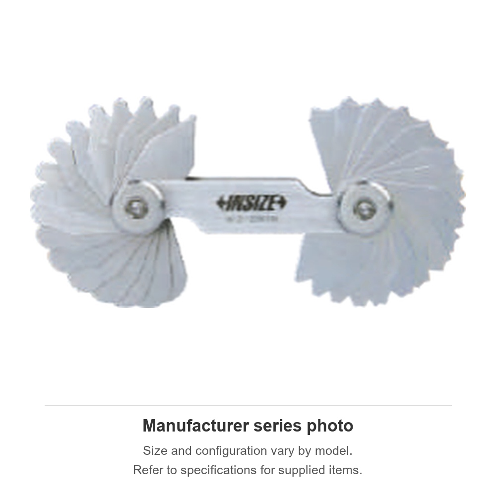 INSIZE Radius Gauges (Low Accuracy), 15.5-25mm, 4801-15