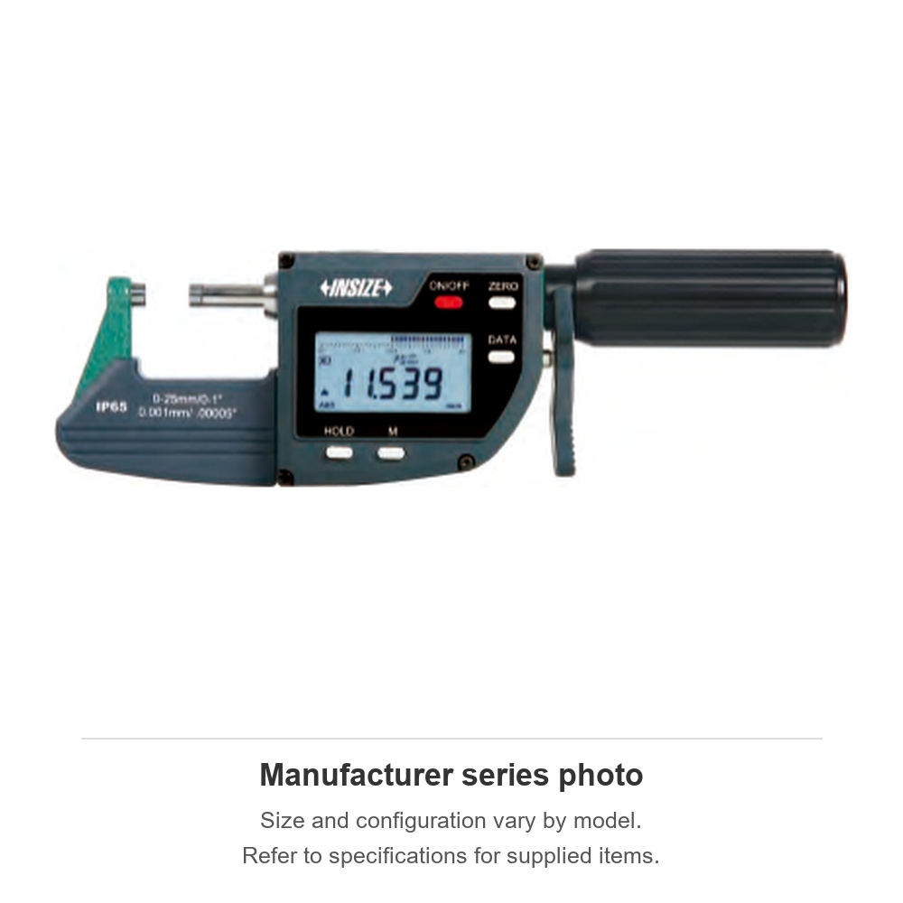 INSIZE Digital Micrometers/Snap Gauges (Basic Type), 50-75mm/2-3", 3358-75AWL