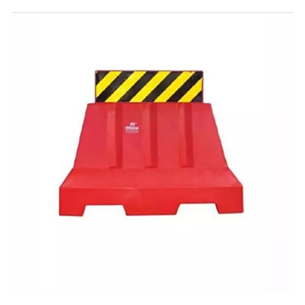 Ladwa Barrier Plastic Red & Black & Yellow for Road Safety, LMBS 1000