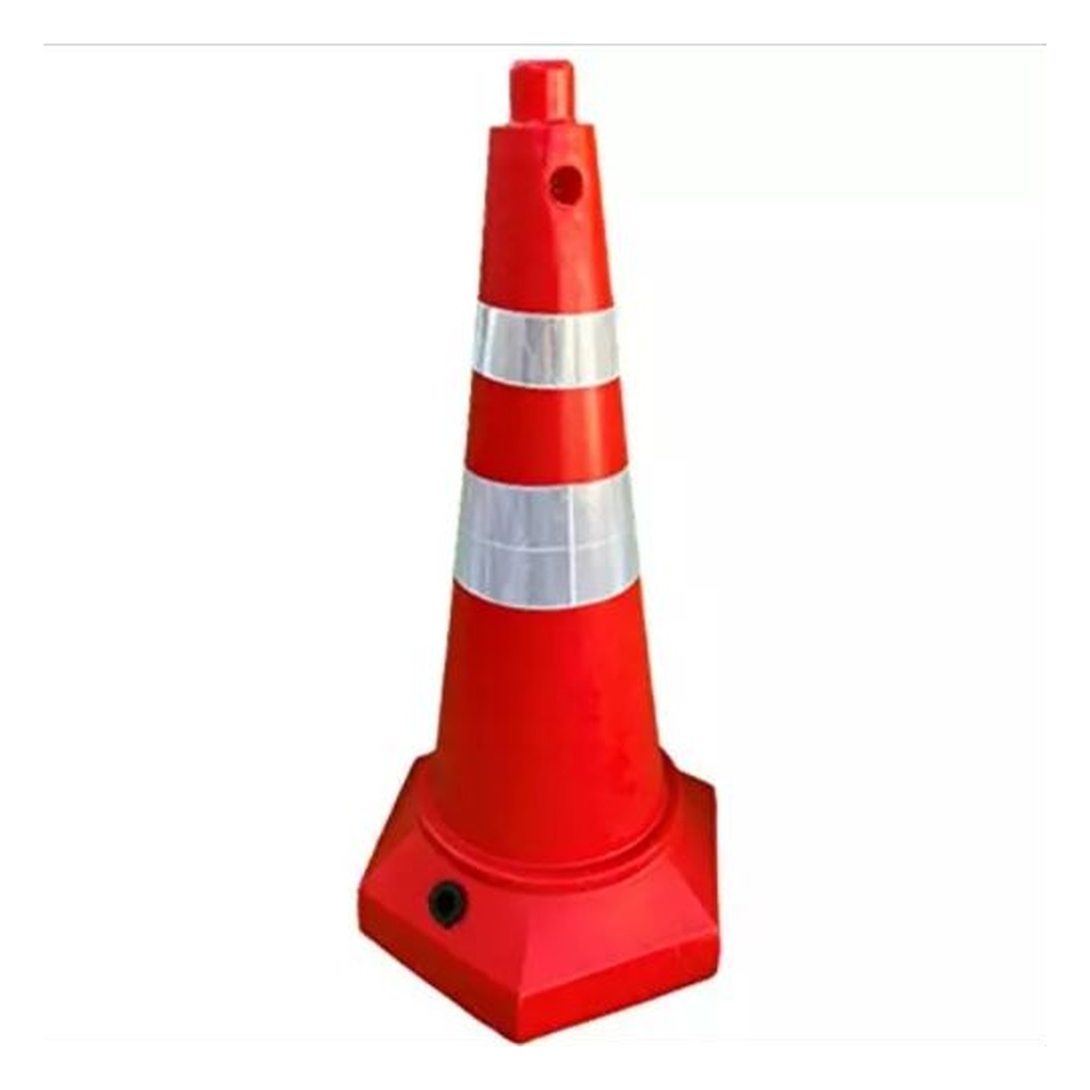 Ladwa Sand Filled Ballast Road Traffic Safety Cone, (Pack Of 4 Pcs)