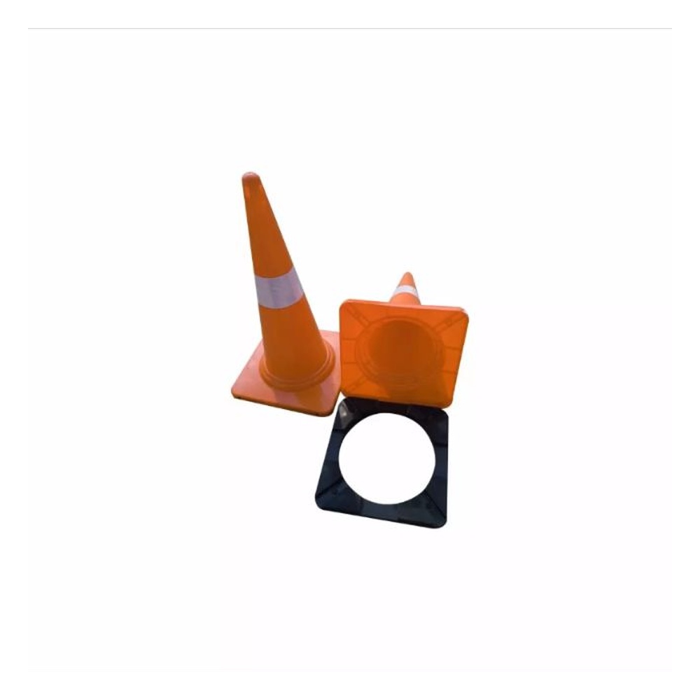 Signxpress India SI-CONE-H Safety Cone Heavy (White & Orange)