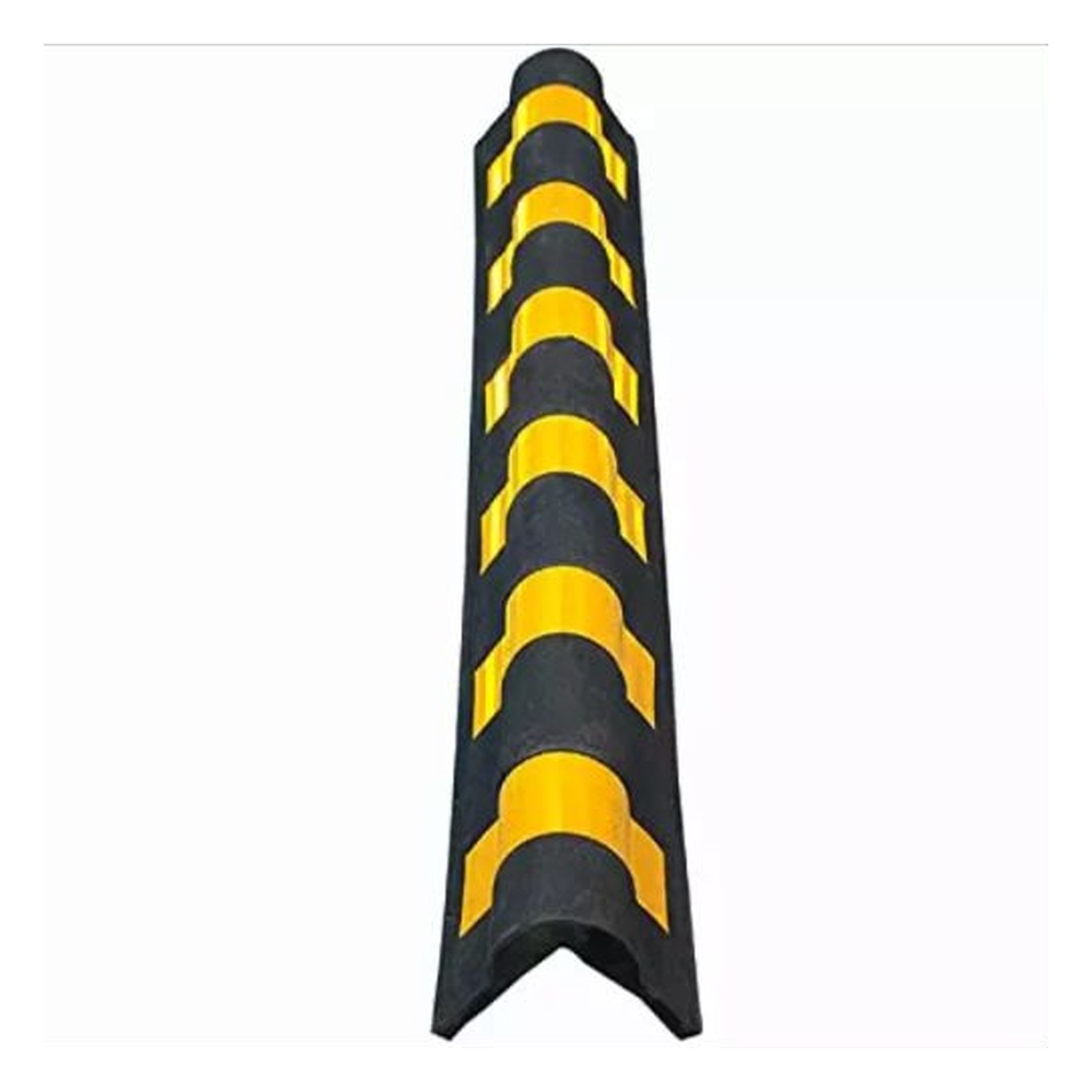 Ladwa Parking Pillar Guard Length 1000mm with Yellow Reflective Tape K4-4NIE-DKMC(Pack of 2)