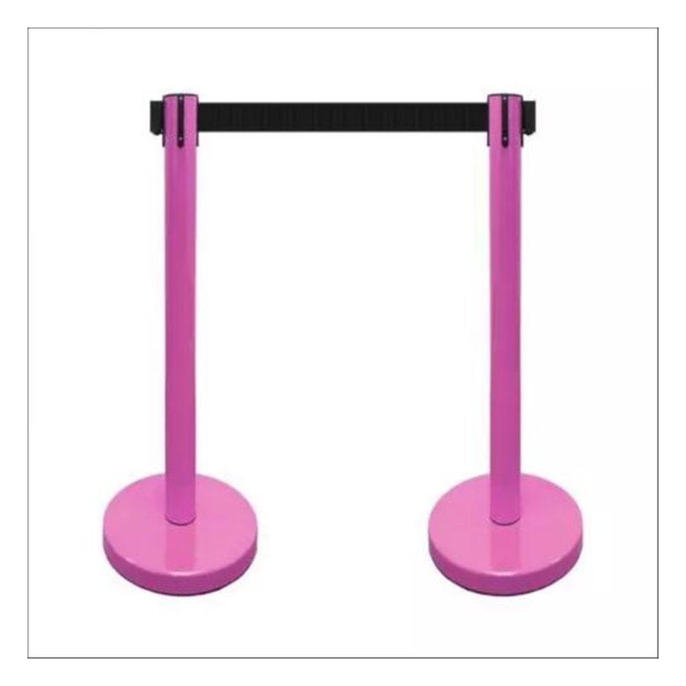 DOSSVICK Stanchion Queue Manager SET OF 10 Rope Pink