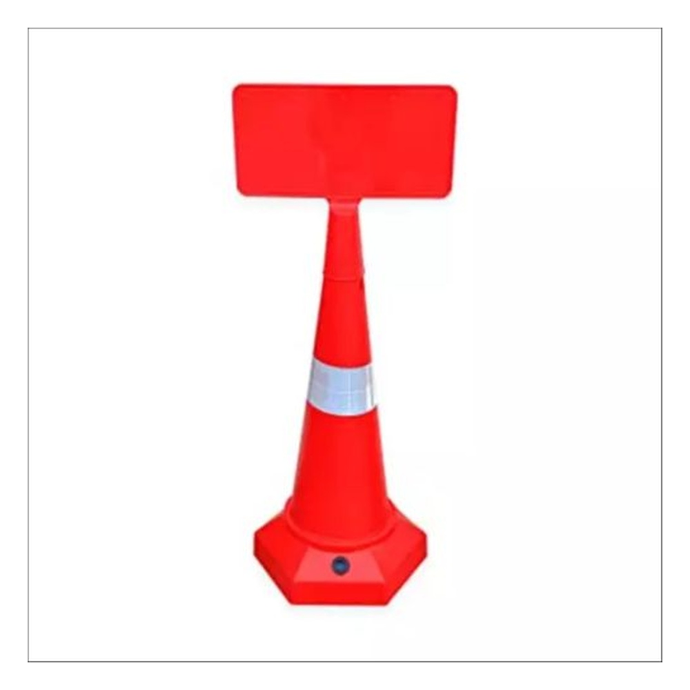 Ladwa Heavy Base Road Traffic Cone with Sign Plate