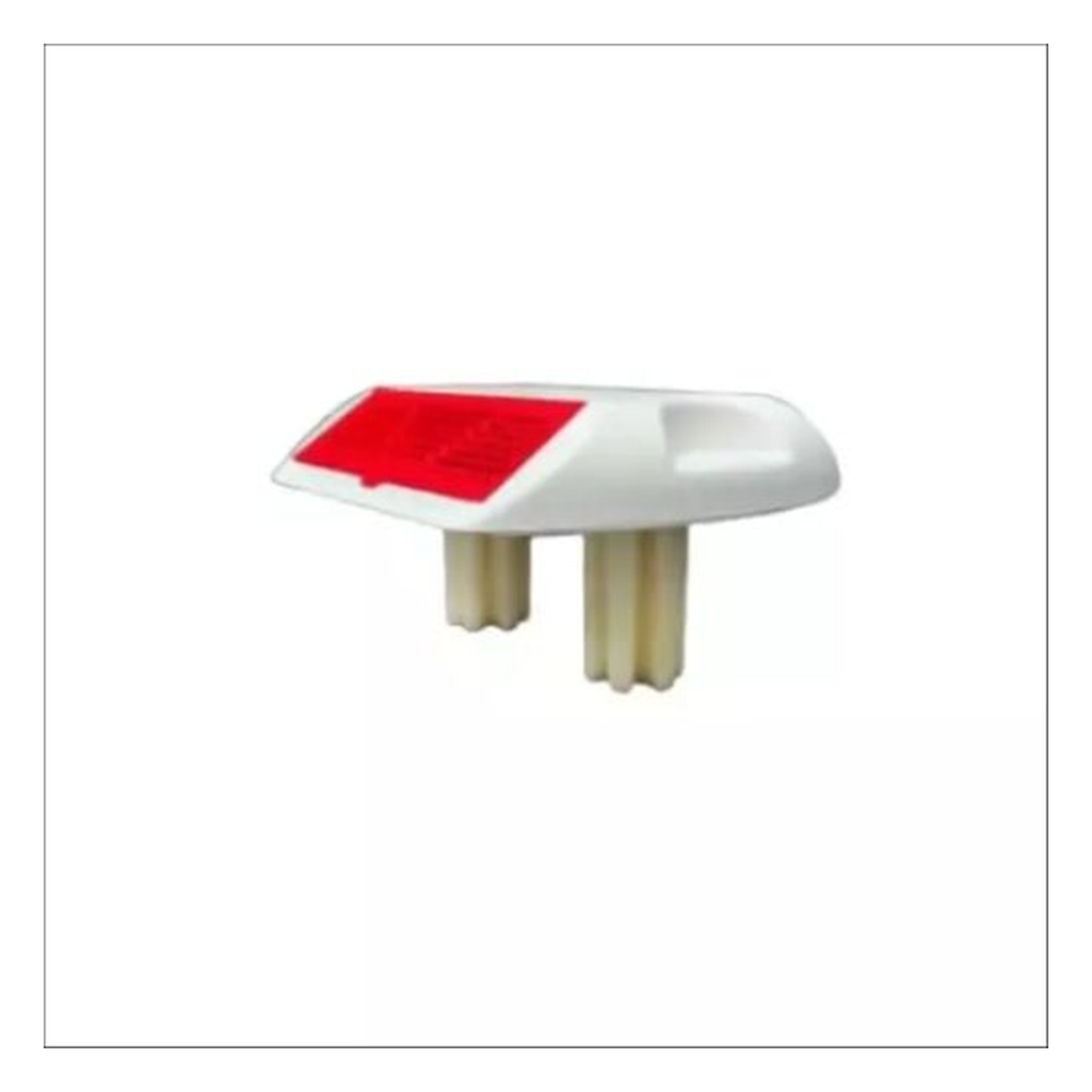 Ladwa 15x11x2 cm Road Stud with White and Red Reflector and Shank