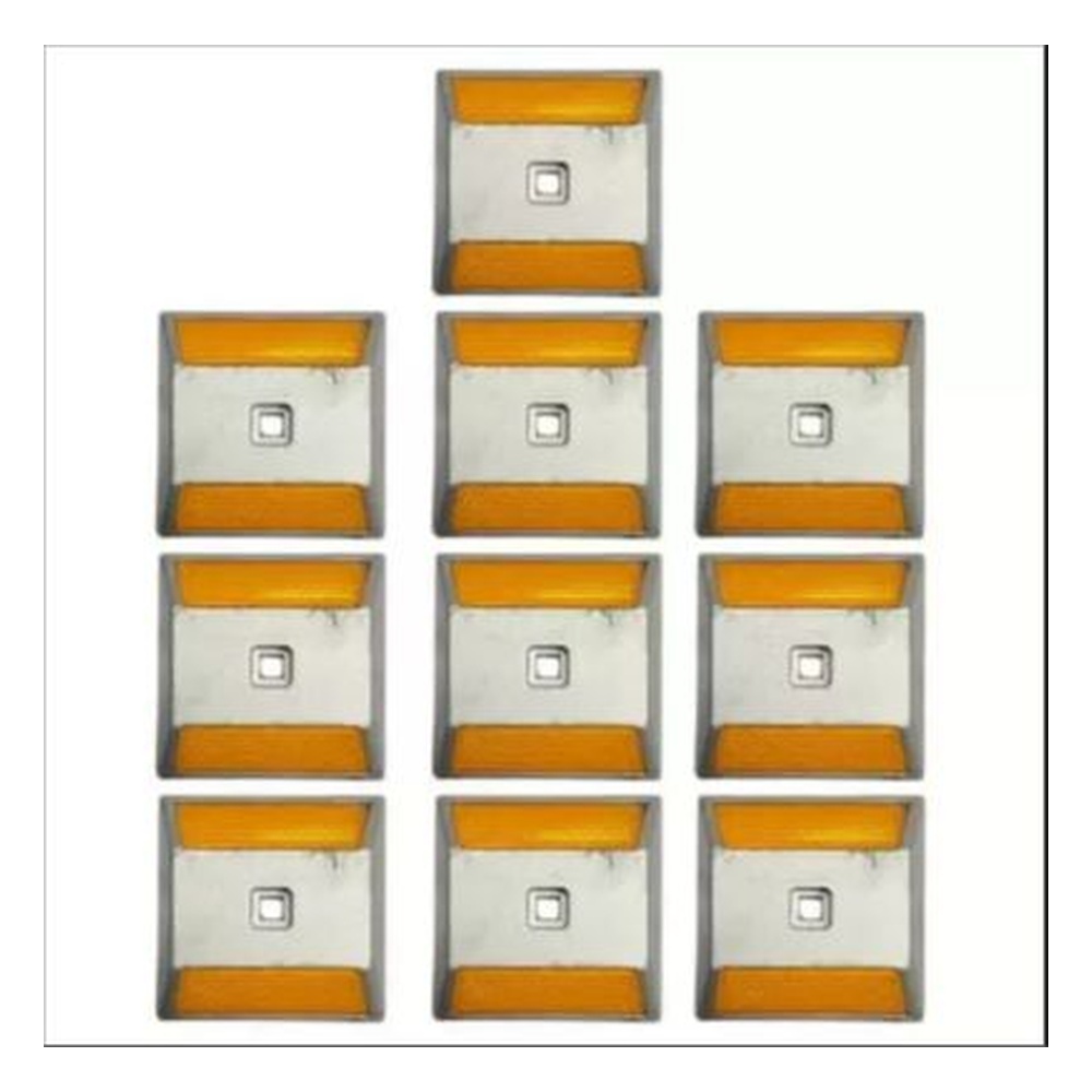 Ladwa 10x10x2.5 cm Aluminum Road Studs (Pack of 10)