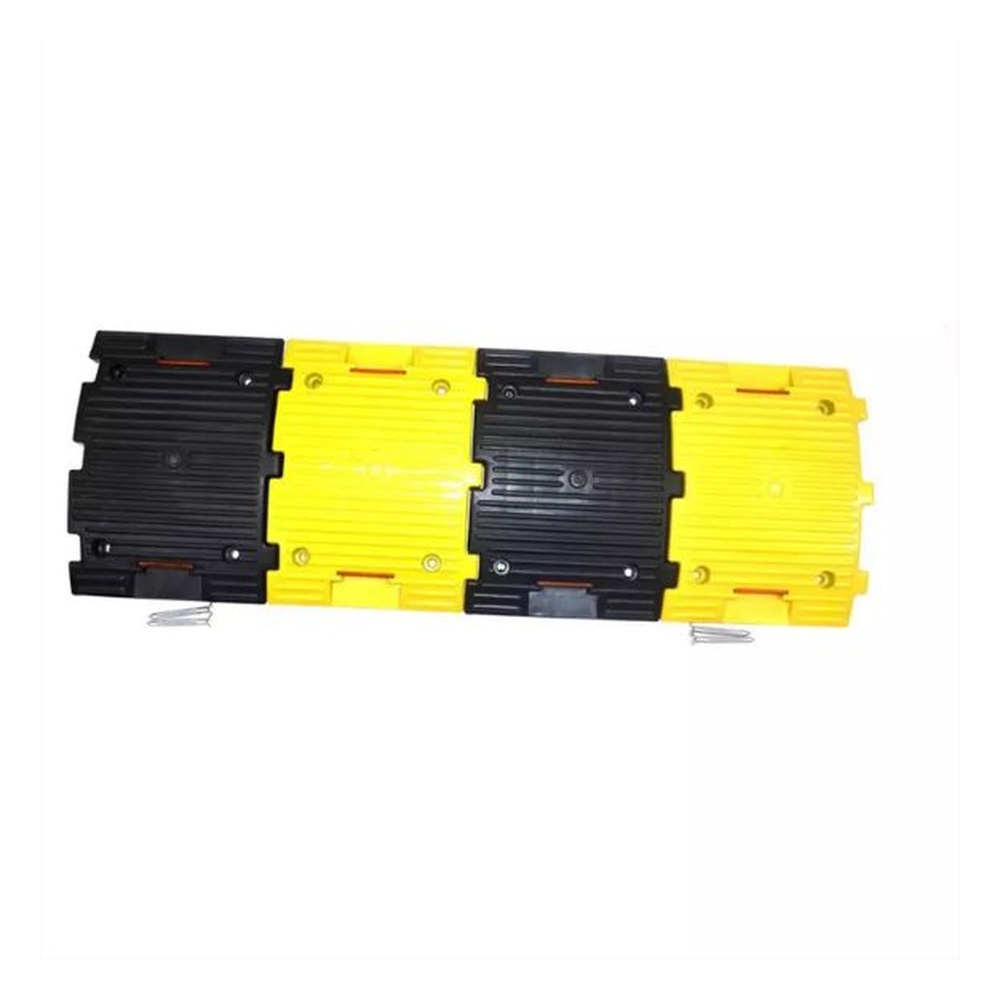 Mastership Speed Breaker PVC Yellow & Black Size - (250 x 365 x 50 mm) 4 PC 1 mtr