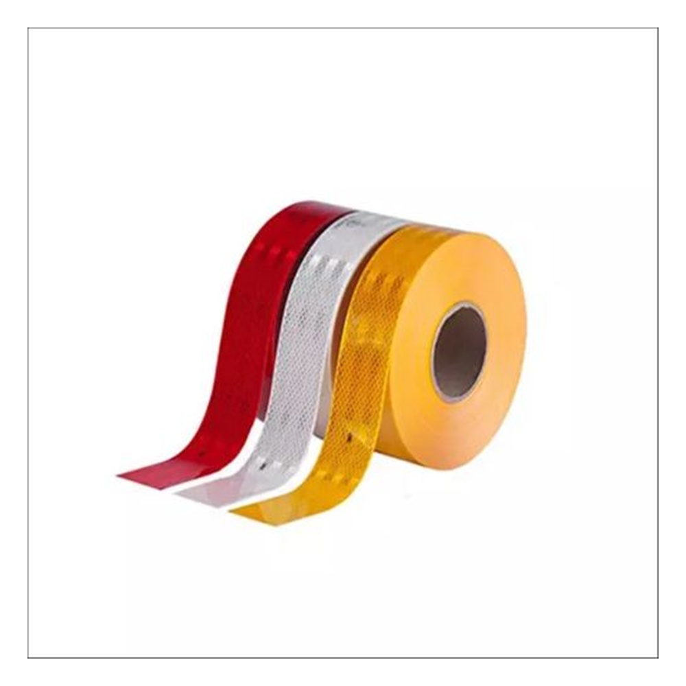 Ladwa High Intensity Reflective Conspicuity Tape Size 2x1 inch Fibre Yellow/White/Red, LSI-RT -Combo (Pack of 3)