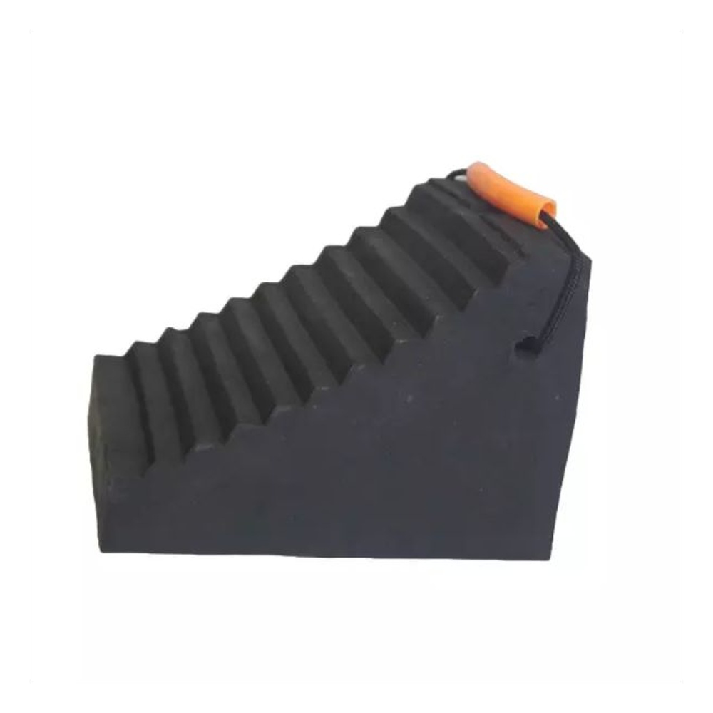 Rohnil Wheel Chock L Shape Recycled Rubber Suitable For Commercial Vehicles
