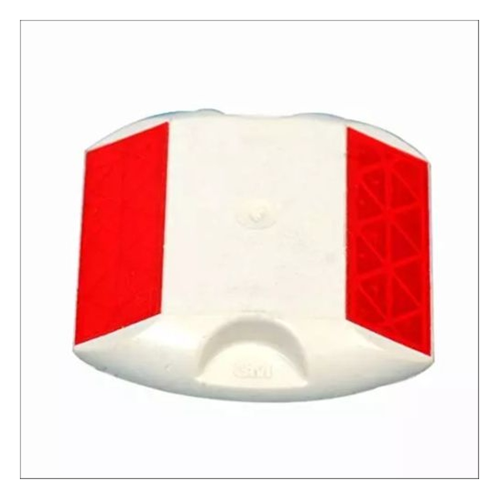 Ladwa Stud Road Reflectors for Road safety Plastic Red & White, 0I-I099-MSP1